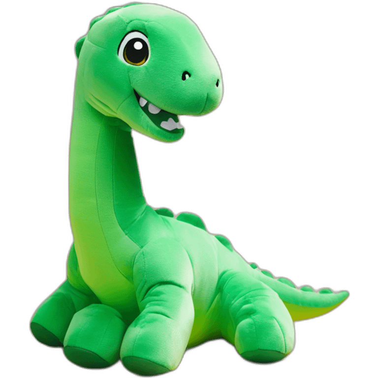 H&M green brontosaurus cuddly toy emoji