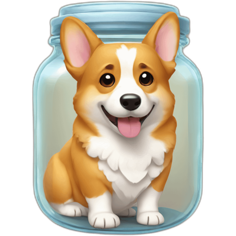 corgi in a honey jar emoji