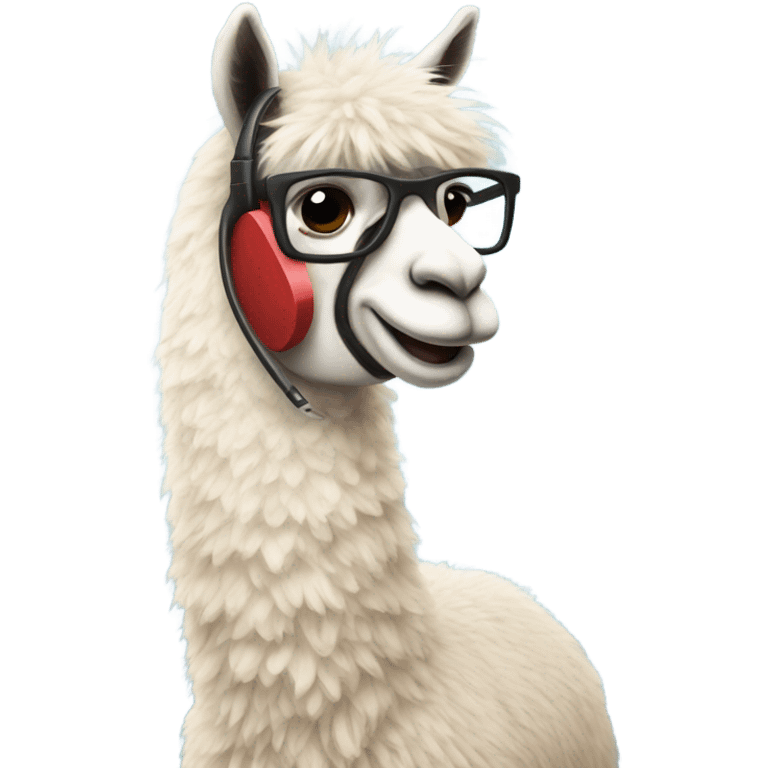 lama talking on the phone emoji