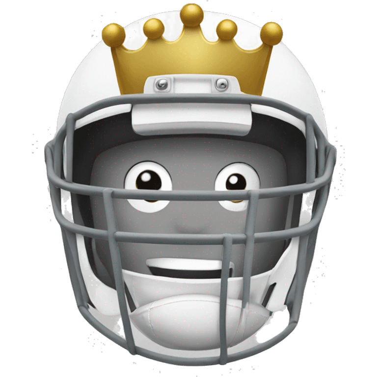 Crown wearing football helmet  emoji