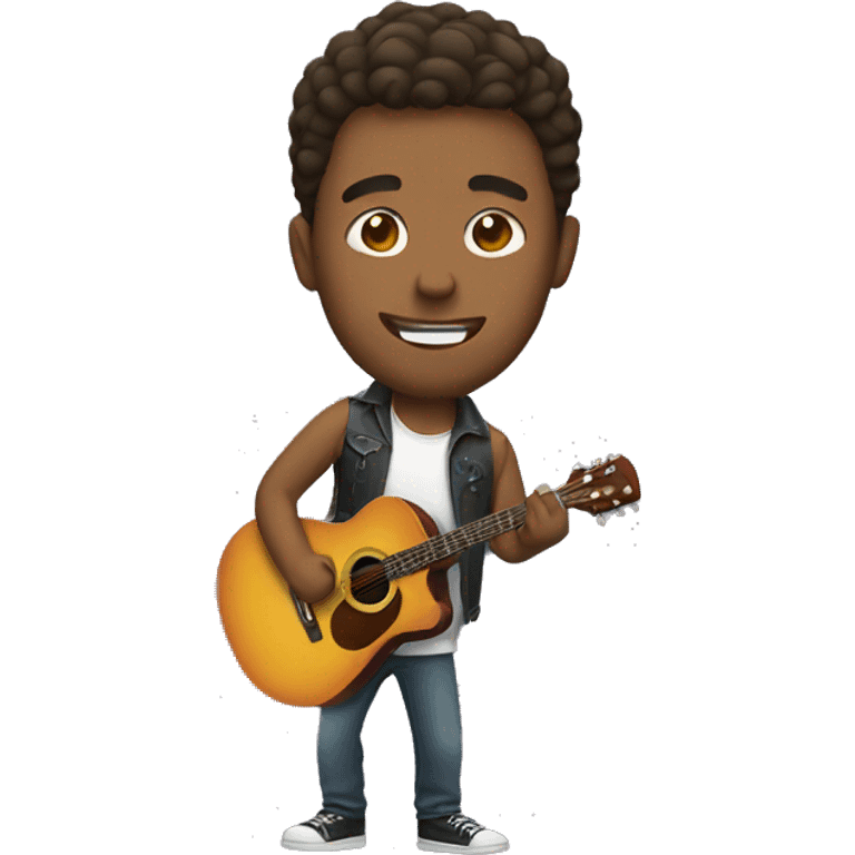 Guy with a guitar  emoji