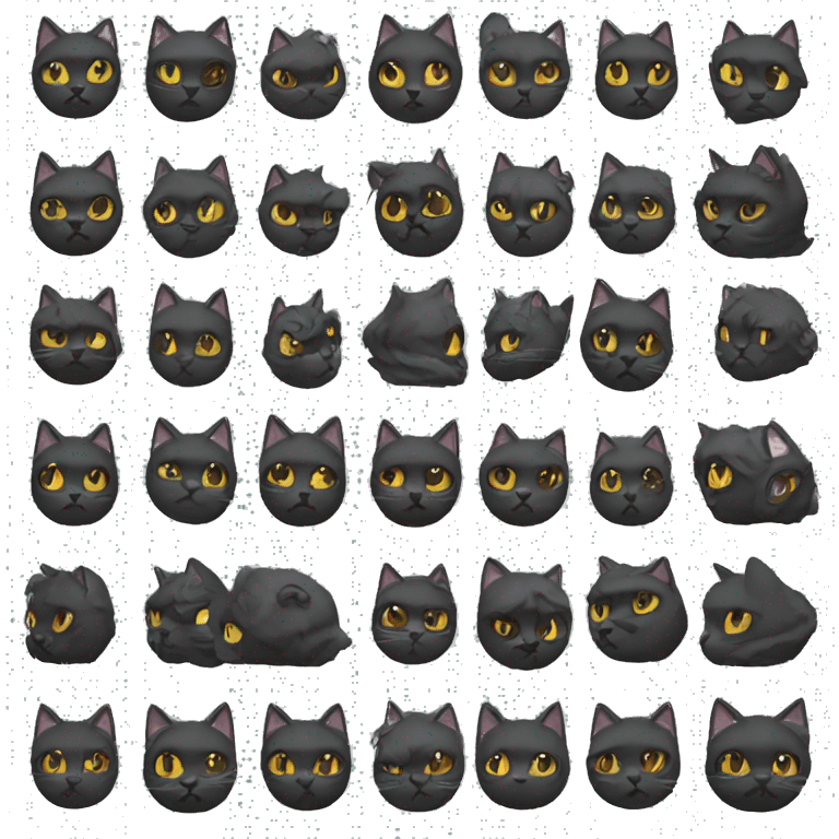 Gothic cat emoji