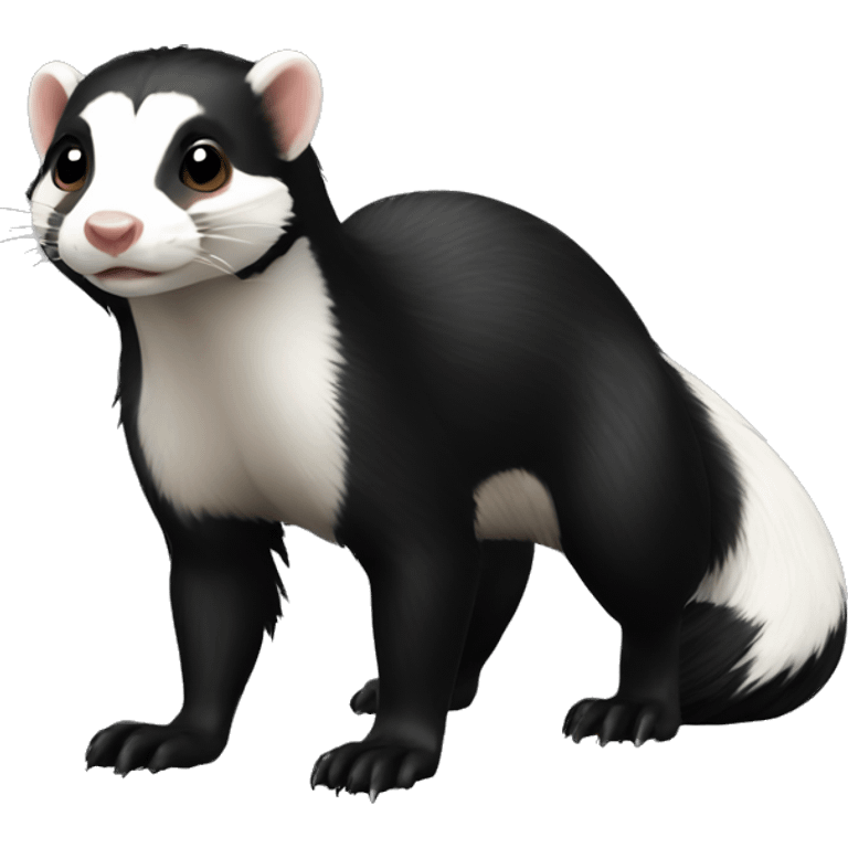 skunk-ferret full-body emoji