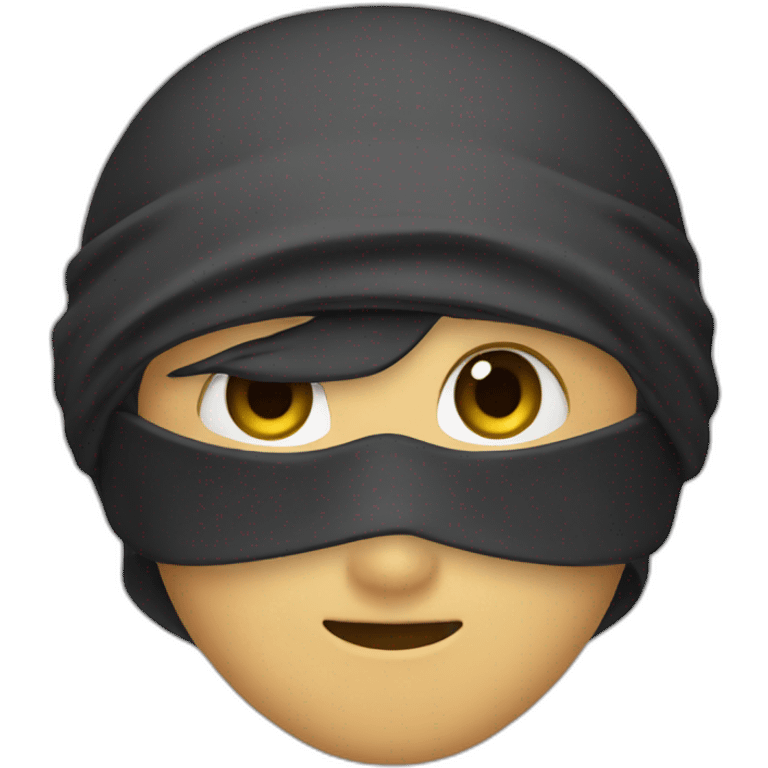 kawaii ninja face emoji