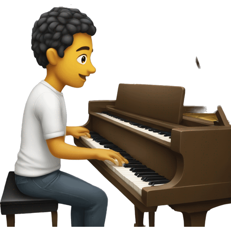 person playing piano emoji