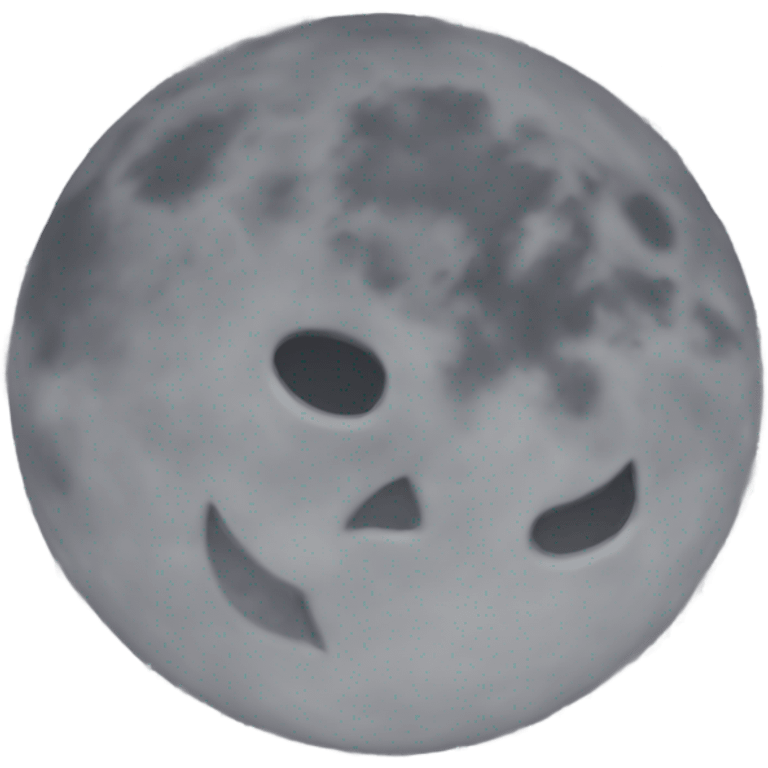 nonchalant moon emoji