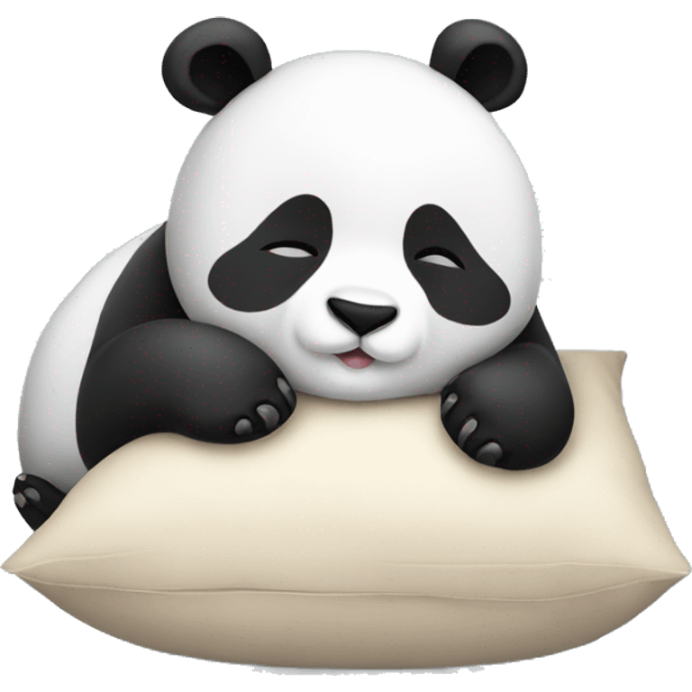 Cute sleeping panda  emoji