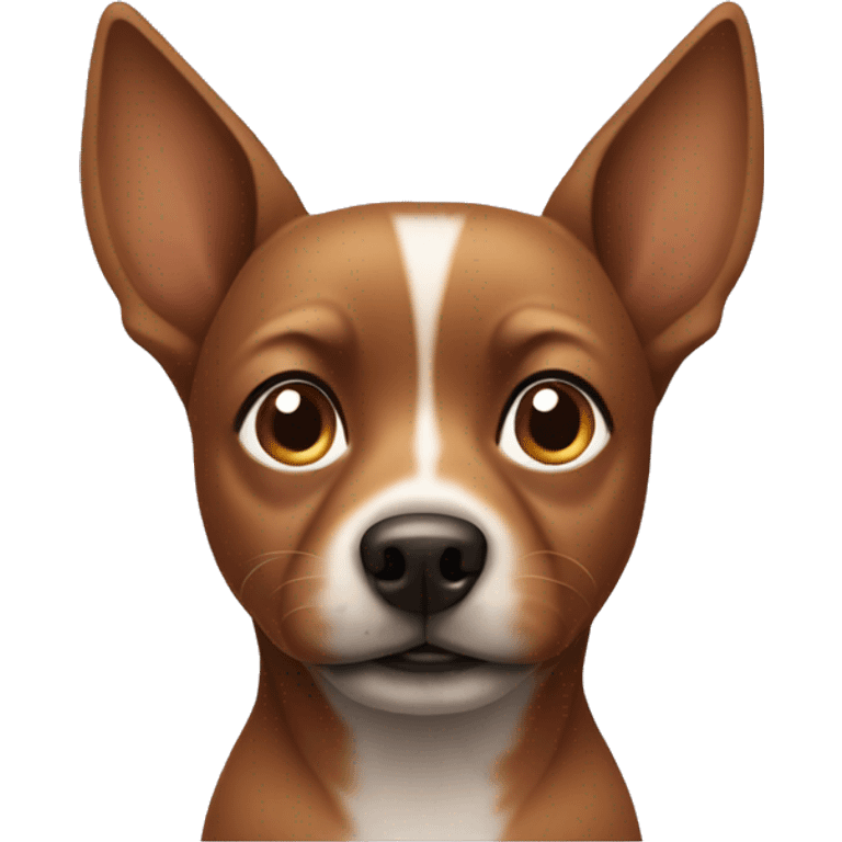 Small brown dog with pointy ears emoji