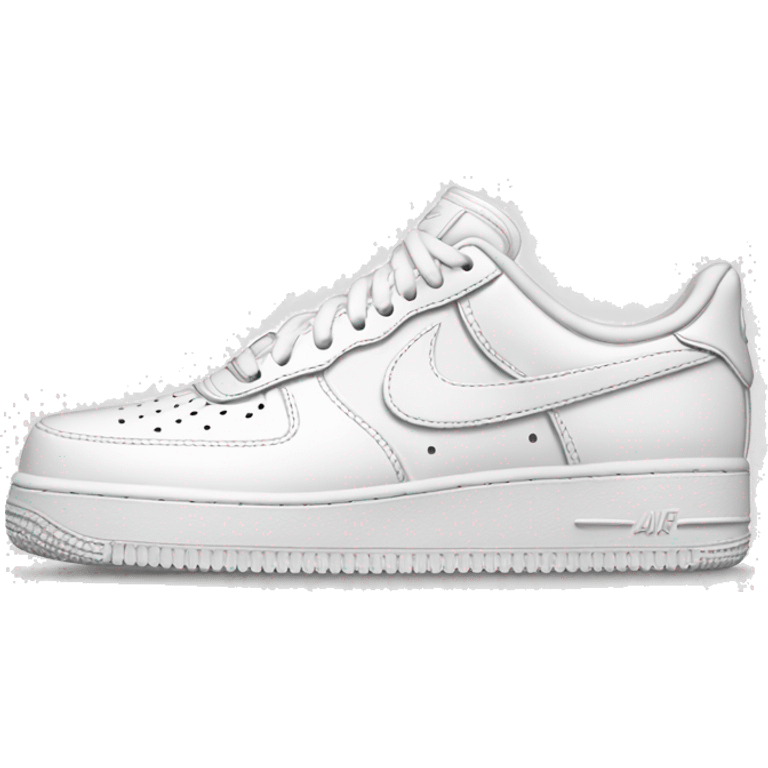 White Nike af1s  emoji