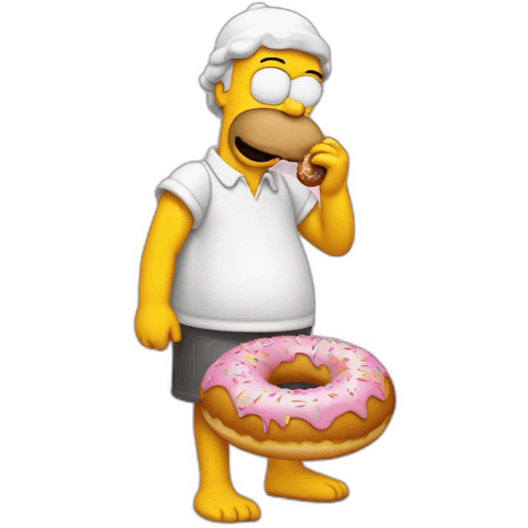 Homer qui mange un donut emoji