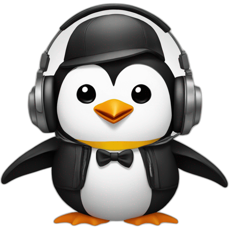 Dj penguin emoji