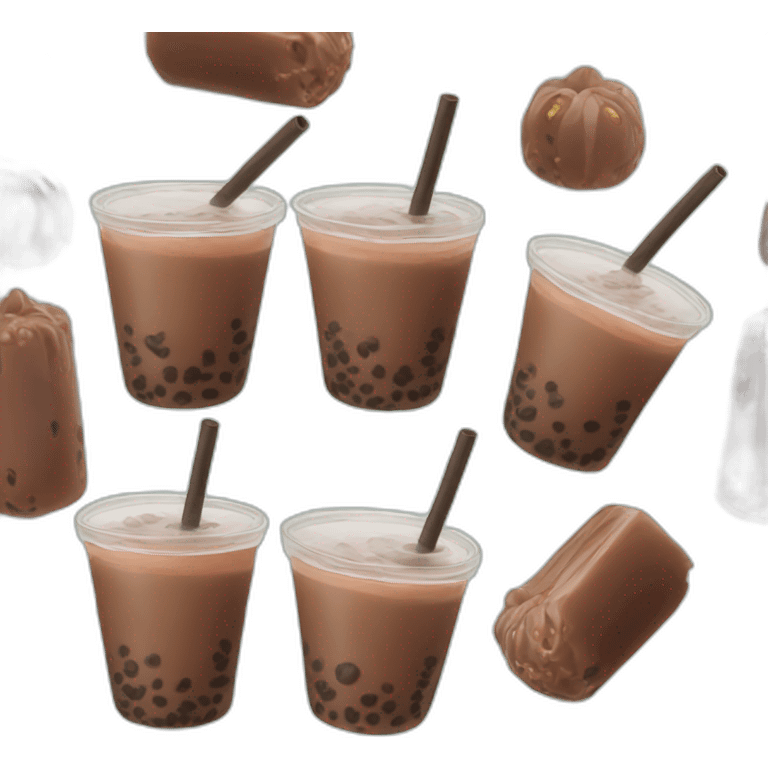 bubble tea chocolate emoji