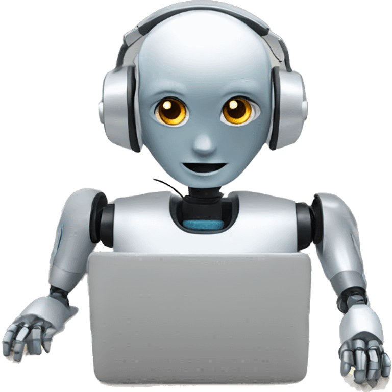 call center robot looks like robot emoji