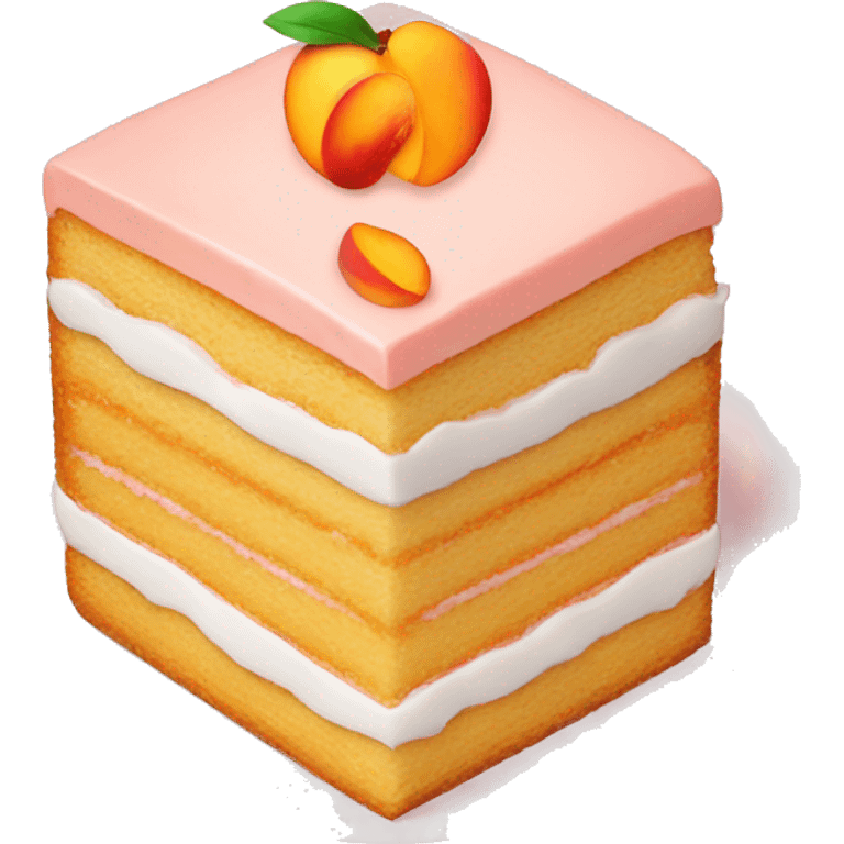 peach cake emoji