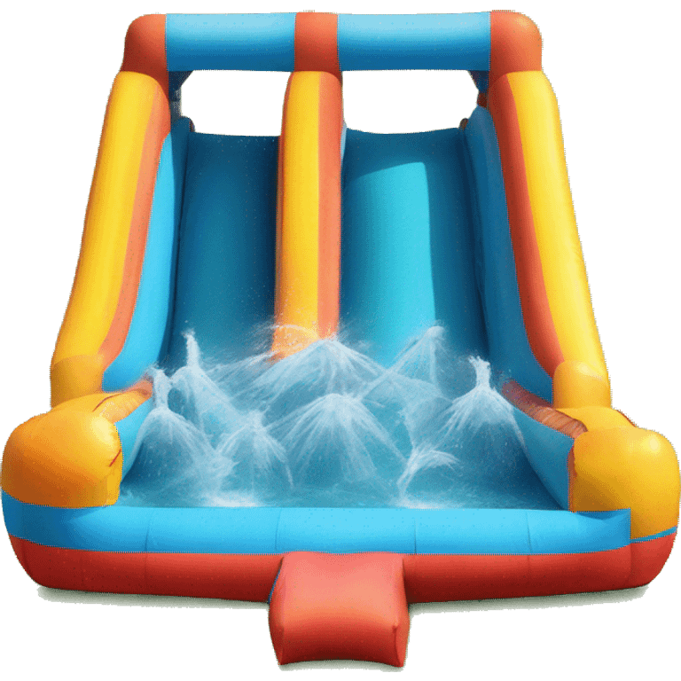 Bounce house water slide  emoji