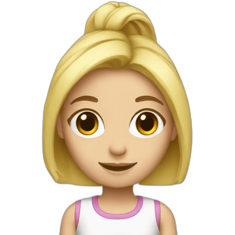 girl-blonde-coking emoji