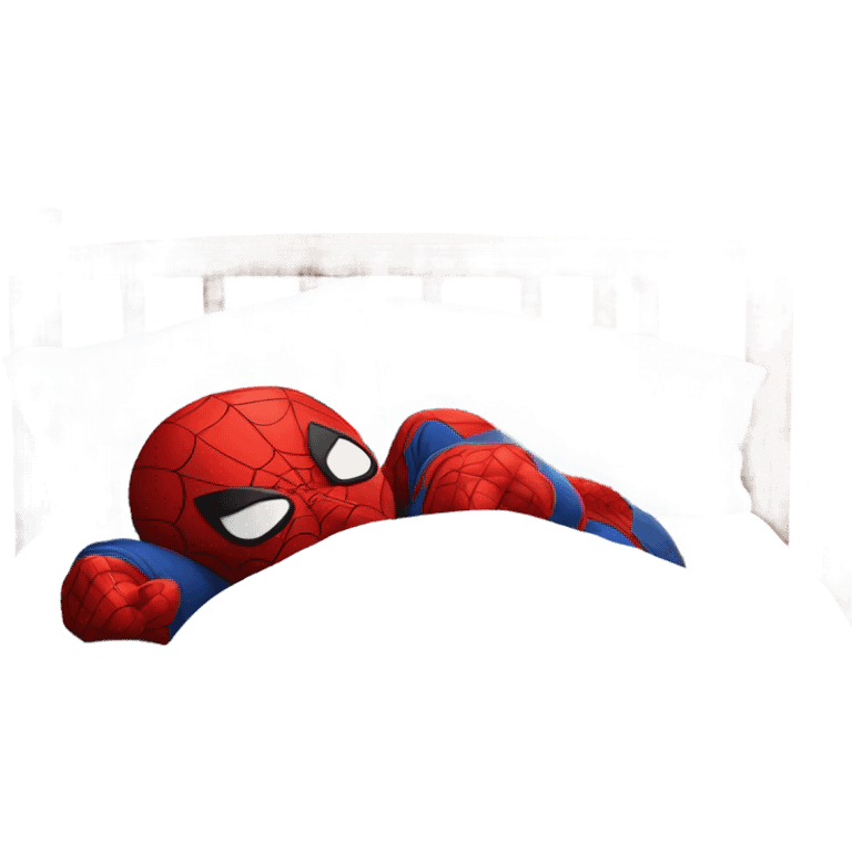 spider man sleeping bed cute  emoji