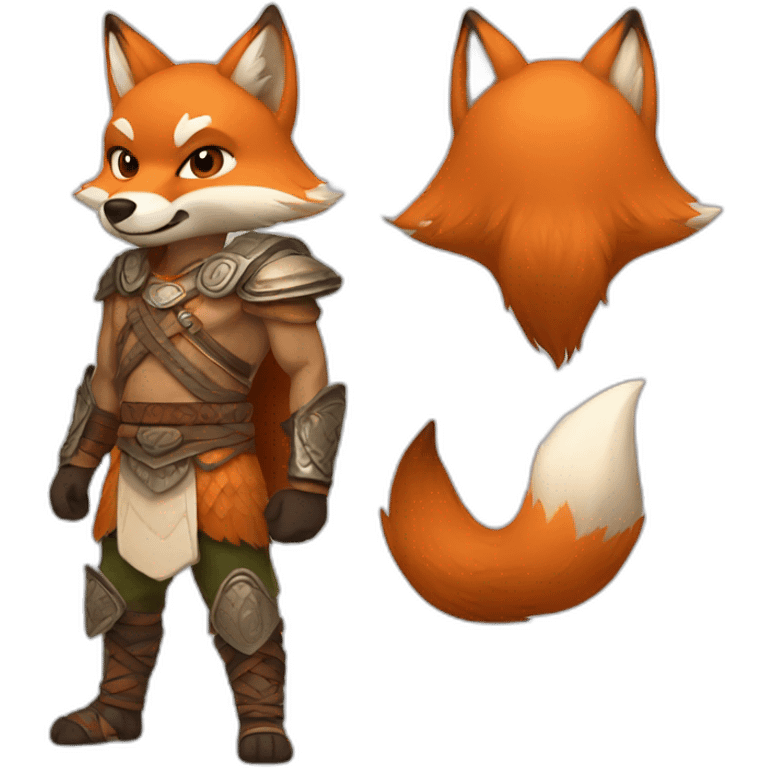 fox warrior emoji