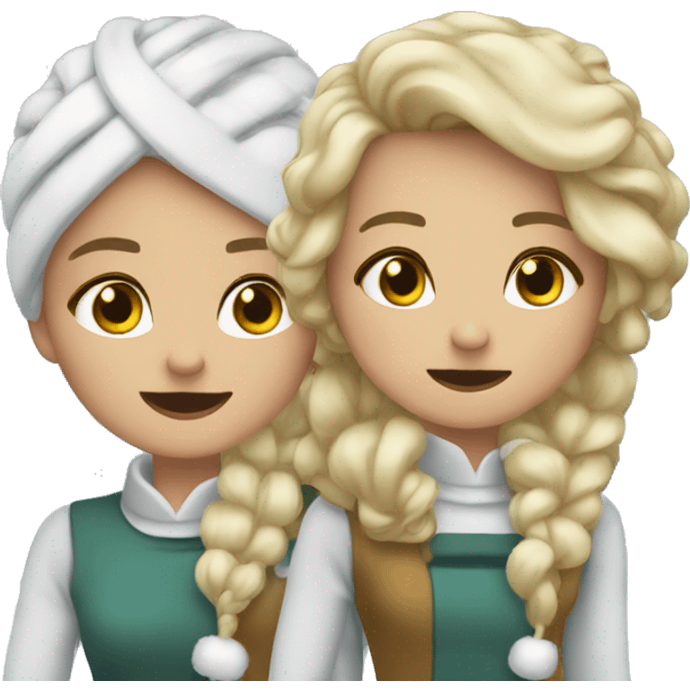 White Christmas sisters scene emoji