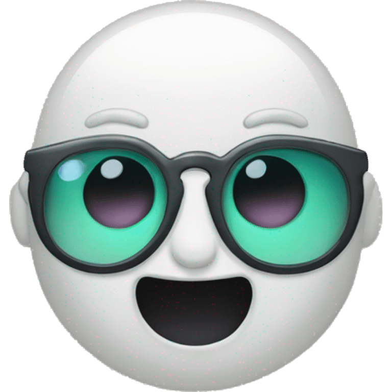 Fantasma alegre con lentes emoji