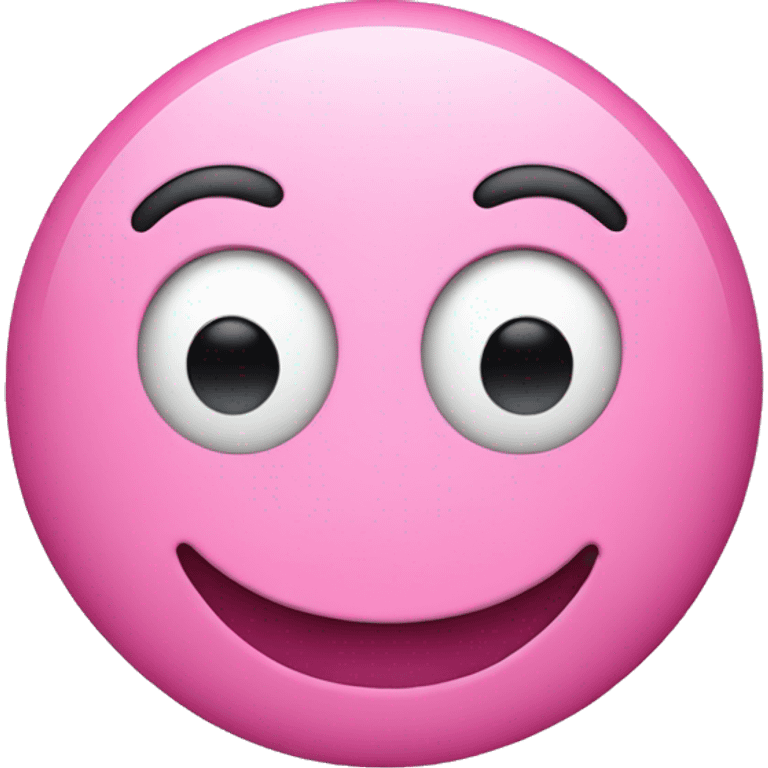 Pink smiley face emoji