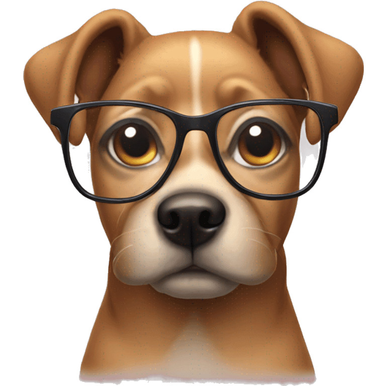 dog with glasses  emoji