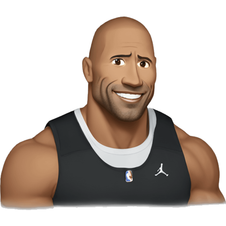 Dwyane the rock emoji