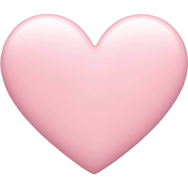 Pastel pink heart emoji emoji