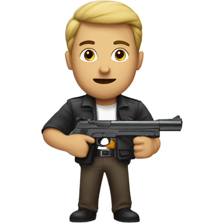 guy with a gun emoji