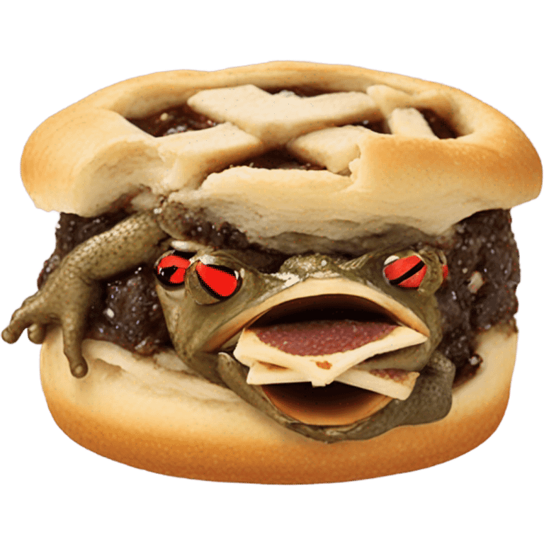 toad eating a mince pie emoji