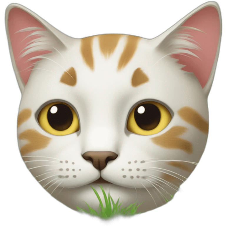 Cat grasses emoji