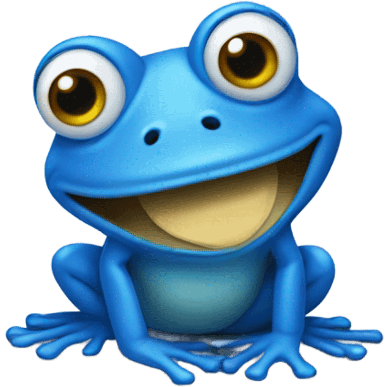 blue frog emoji