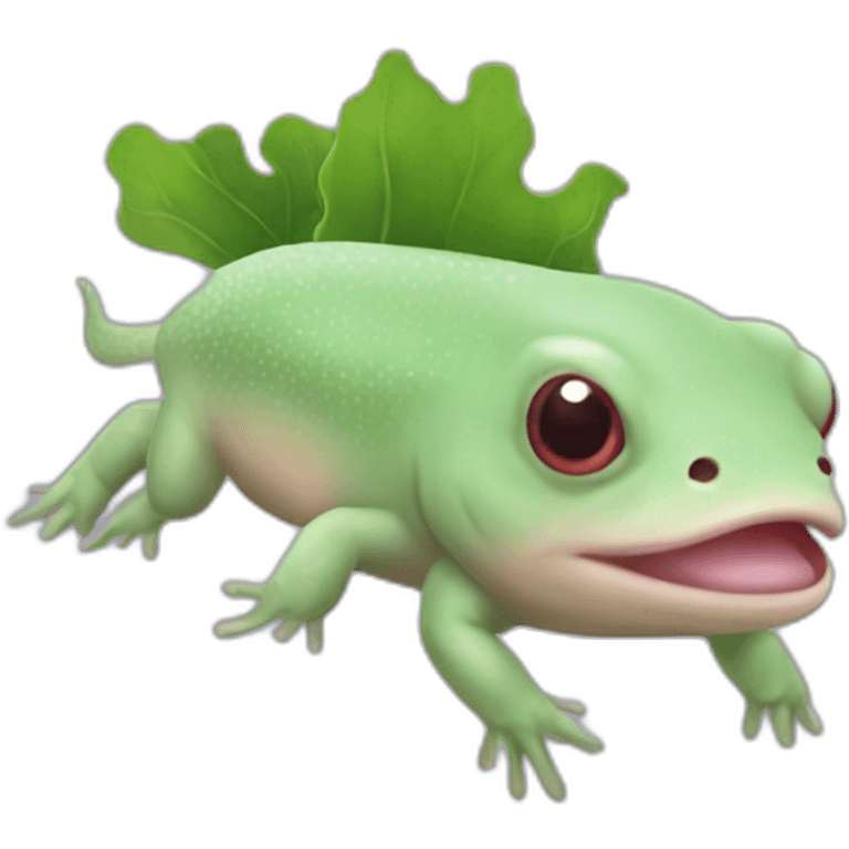 Green axolotl emoji