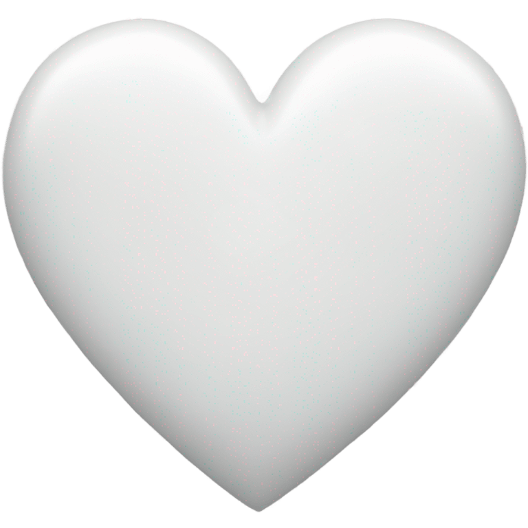 White heart  emoji