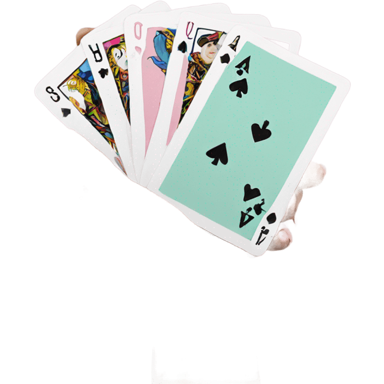 Aesthetic individual pastel playing cards  emoji