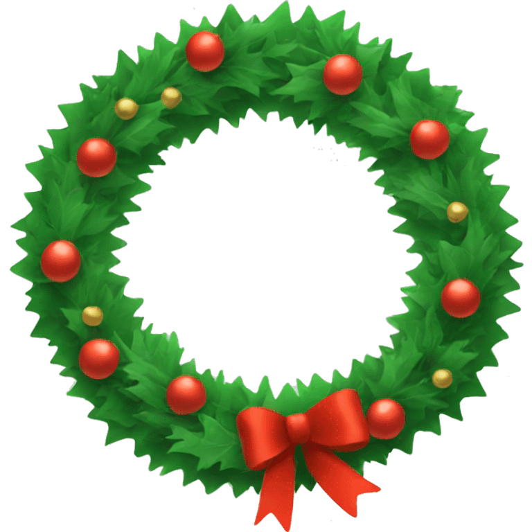 christmas wreath emoji