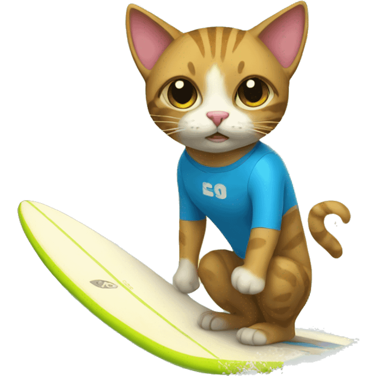 surfer cat emoji