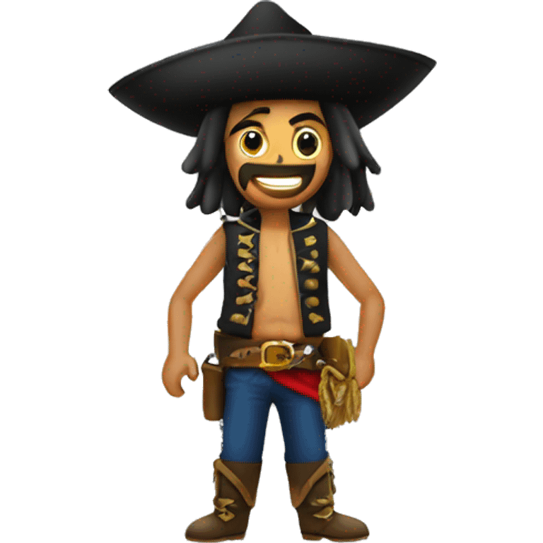 Pirata con sombrero  emoji