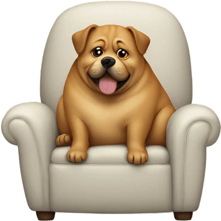 fat dog chair emoji