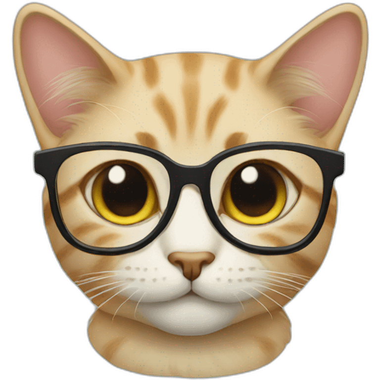 cat in glasses emoji