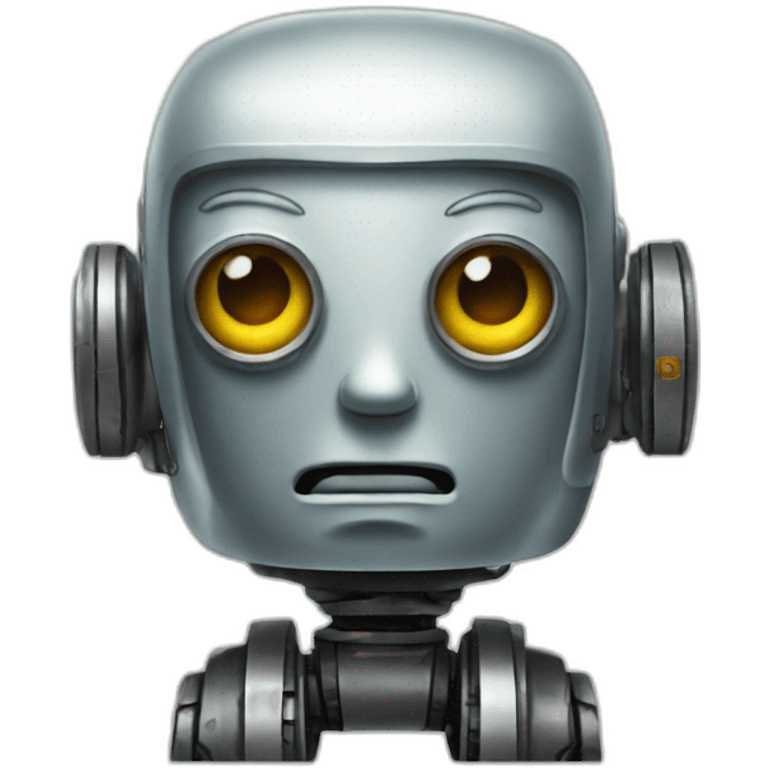 kind but dimwitted robot emoji