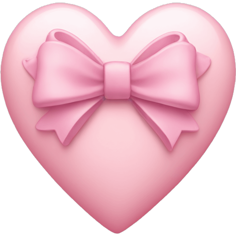 light pink heart with bow emoji