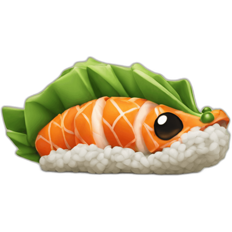 Dragon sushi emoji