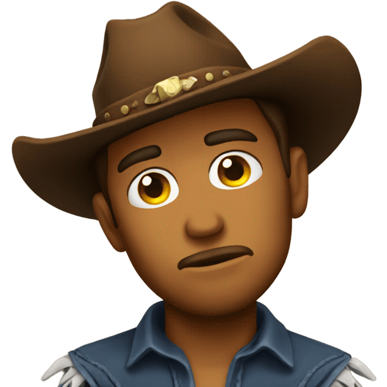 Sad cowboy emoji emoji