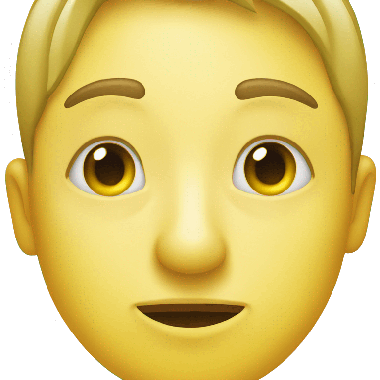 normal yellow emoji with cucumbers on eyes emoji