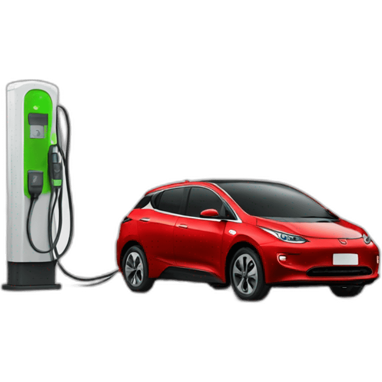 EV charging red emoji