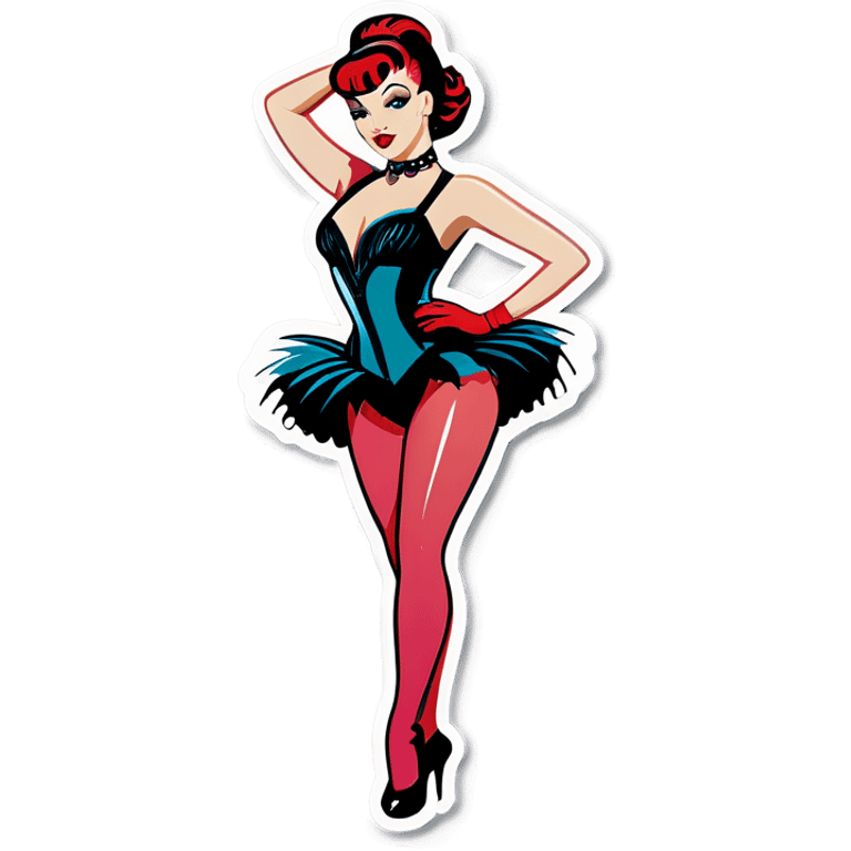 Burlesque dancer emoji