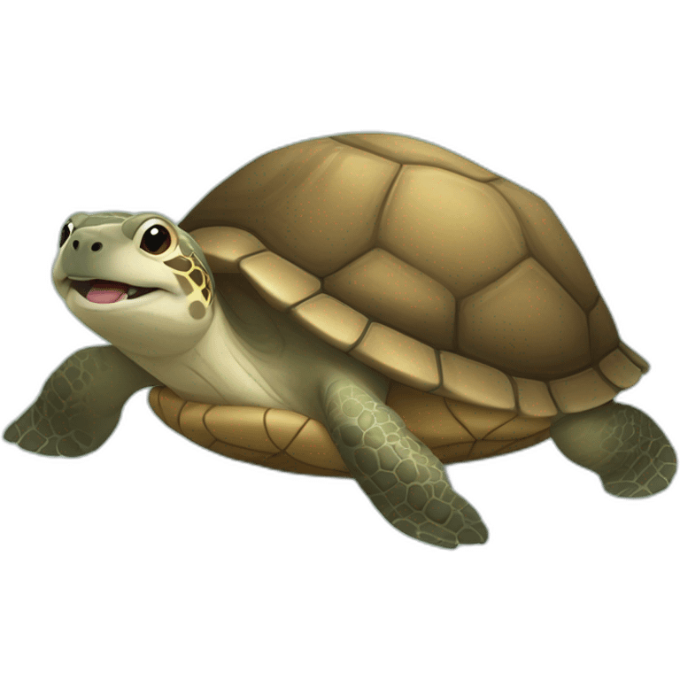 Une tortue et une loutre emoji