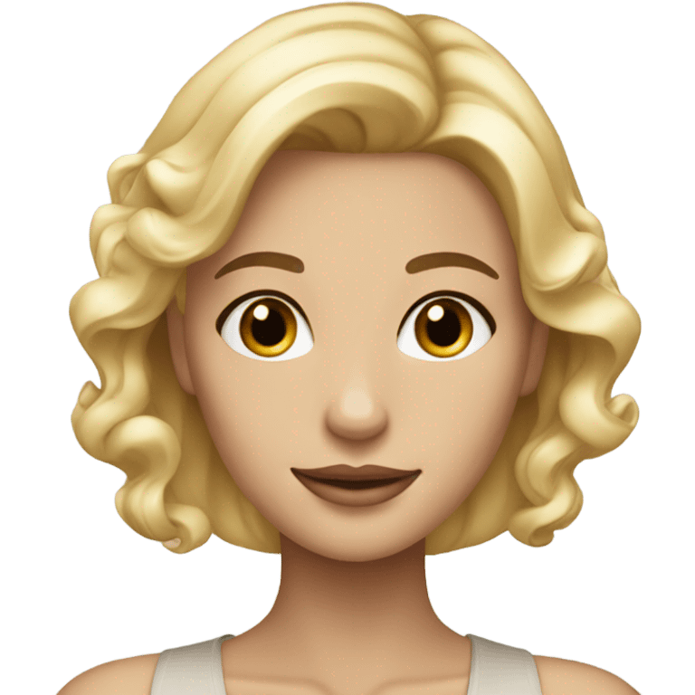 Beautiful blonde classy girl emoji