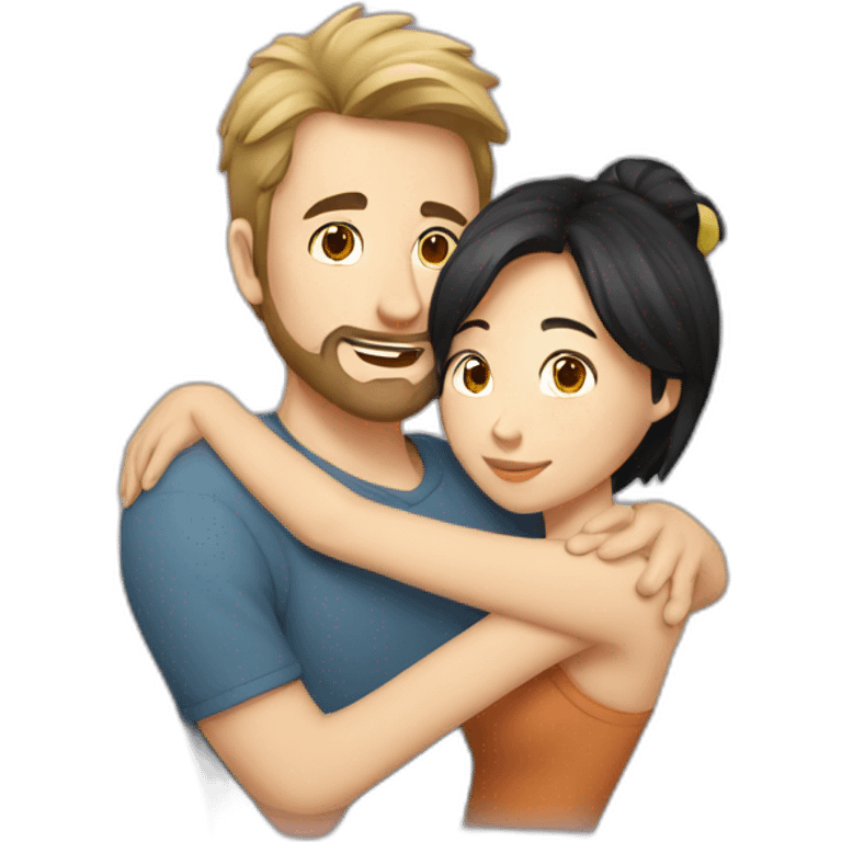 scruffy-caucasian-man-hugs-asian-woman emoji